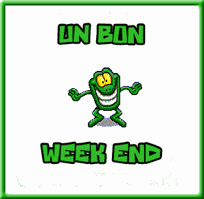 Gif bon week-end grenouille